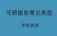 可研报告常见类型